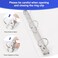 COMIX Sturdy 3 Ring Binder 15 inch with Clear View Cover 112 Round Ring View Binder PVCFree 24mmThick 300 Sheets Capacity of US Letter Size Paper Office School Supplies 6 Pack White