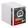 COMIX Sturdy 3 Ring Binder 15 inch with Clear View Cover 112 Round Ring View Binder PVCFree 24mmThick 300 Sheets Capacity of US Letter Size Paper Office School Supplies 6 Pack White