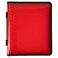 JAM PAPER Plastic Zipper 15 inch Binder Red 3 Ring Binder Sold Individually