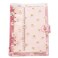 Zelten A6 A5 6Holes Colorful PVC Cover Round Ring View Binder with Snap Button Closure File Folder for Loose Leaf Sheet Protectors Notebook Refill Pink Daisy A5 Mini Set