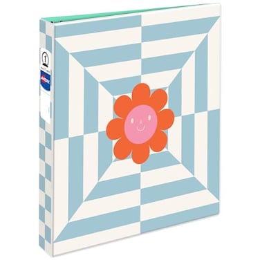 Avery 3 Ring Binder 1 Inch Round Rings Retro Collection Flower Power 26802