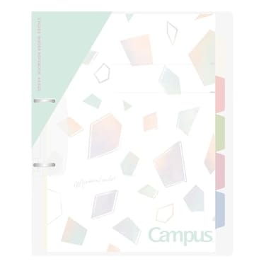 Kokuyo Campus Refillable Notebook A4 Slim 2 Ring Binder Notebook with 5 Subject Dividers 100 Sheets Capacity Suitable for 30 Holes Loose Leaf Paper Mineral Color Sorbet Blue LePP158L4LB