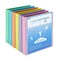 Clipique 1 Inch Binders 3 Ring6 Pack Three Ring Binder with 2 PocketsPVCFreeCustomizable Clear View Cover for 85 x 11 Letter Size Papers Round Ring Ideal for School Office Supplies