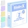 Sooez BinderX Extra Durable 3 Ring Binder Round Ring 2 Inch Binders Fits 450 Sheets of 85x11 Paper Customizable View Cover with Inside Pockets Cute 2 Binder School Supplies for Girls Blue