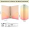 SUIN 1inch 3RingBinder with Pockets Decorative Pink Gradient 1 Cute Round Ring Binder for WorkHomeBack to School2Pack