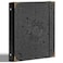 Ovesmusl PU Leather 3 Ring Binder 1 Inch Round Ring Binder Holds 200 Sheets 85x11 Letter Size Paper Wedding Family History Notebook Cover Loose Leaf Organizer Black