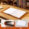 Ovesmusl PU Leather 3 Ring Binder 1 Inch Round Ring Binder Holds 200 Sheets 85x11 Letter Size Paper Wedding Family History Notebook Cover Loose Leaf Organizer Black