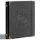 Ovesmusl PU Leather 3 Ring Binder 1 Inch Round Ring Binder Holds 200 Sheets 85x11 Letter Size Paper Wedding Family History Notebook Cover Loose Leaf Organizer Black