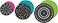 Teacher Created Resources Chalkboard Brights Hanging Paper Fans TCR77104
