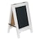 VERGOODR 15 inch Mini Tabletop Wooden AFrame DoubleSided Slate Chalkboard Sign Easel for Business White