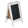 VERGOODR 15 inch Mini Tabletop Wooden AFrame DoubleSided Slate Chalkboard Sign Easel for Business White