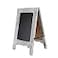 VERGOODR 15 inch Mini Tabletop Wooden AFrame DoubleSided Slate Chalkboard Sign Easel for Business Gray