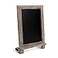 HBCY Creations Rustic Wooden Tabletop Chalkboard with LegsVintage Wedding Table SignSmall Kitchen Countertop Memo BoardAntique Wooden Frame 95 x 14 Inches 5 Weathered Brown
