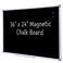 DexBoard 36 x 24 Inch Magnetic Black Chalkboard for Wall WallMounted School Blackboard with Aluminum Frame for Teachers Written on by Regular Chalk