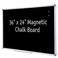 DexBoard 36 x 24 Inch Magnetic Black Chalkboard for Wall WallMounted School Blackboard with Aluminum Frame for Teachers Written on by Regular Chalk