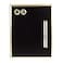 U Brands Magnetic Chalkboard 11 x 14 Gold Metal Frame Premium Matte Surface Includes Chalk Pencils and Magnets