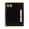 U Brands Magnetic Chalkboard 11 x 14 Gold Metal Frame Premium Matte Surface Includes Chalk Pencils and Magnets