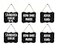 Advanced Group Corp. 6 Chalkboard Sign Hanging Acrylic 4x6 Double Sided for Standard Chalk Other Side for Chalk Marker Message Signs Mini Blackboard Advanced Group Corp
