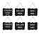 Advanced Group Corp. 6 Chalkboard Sign Hanging Acrylic 4x6 Double Sided for Standard Chalk Other Side for Chalk Marker Message Signs Mini Blackboard Advanced Group Corp