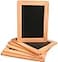 Creative Hobbies Synthetic Chalkboard with Unfinished Wood Frame 4 x 6 Inch Pack of 6 Chalkboards