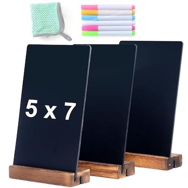 NEWNEWSHOW 3Pack 51x79 in Blackboard Sign Double Sided with Wood Base Message Chalkboard Erasable Message Board Sign with Wood Base for Shop Wedding Kitchen Home Party Decoration