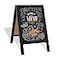 Ilyapa Wooden AFrame Sign with Eraser Chalk 21 x 30 Inches Magnetic Sidewalk Chalkboard Black Menu Display for Restaurant Business or Wedding