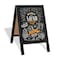 Ilyapa Wooden AFrame Sign with Eraser Chalk 21 x 30 Inches Magnetic Sidewalk Chalkboard Black Menu Display for Restaurant Business or Wedding