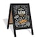 Ilyapa Wooden AFrame Sign with Eraser Chalk 21 x 30 Inches Magnetic Sidewalk Chalkboard Black Menu Display for Restaurant Business or Wedding