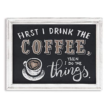 Emaison Rustic Magnetic Chalkboard Signs 16 x 20 inch Wood Framed Wall Hanging Display Board for Wedding Bar Kitchen White
