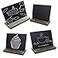 VERGOODR 5 X 6 Inch Mini Tabletop Chalkboard Signs with Rustic Style Wood Base Stands Set of 4Include 3 chalks
