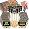 OleOletOy Mini Chalkboard Signs 30 Pack Framed Small Chalk Board Food Labels with Easel Stand for Party Buffet or Wedding Celebration Wooden Blackboard as Place Cards for Table Setting or Numbers 30