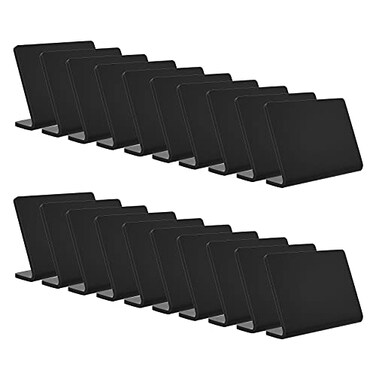 AITEE 20 Pack Acrylic Mini Chalkboard Sign for Food Black Mini Tabletop Chalkboard Signs Small Buffet Chalkboards Signs for Bakery Birthday Parties Message Board Signs Buffet Weddings and Retail