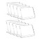AITEE 10 Pack Acrylic Mini Chalkboard Signs for Food Clear Mini Tabletop Chalkboard Signs Small Buffet Chalkboards Signs for Weddings Birthday Parties Message Board Signs BuffetBakery and Retail