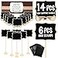 LotFancy 20 Pack Mini Chalkboard Signs with Support Easels and 10 Extra Stickers Food Labels for Party Buffet Table Weddings Table Numbers Message Board and Event Decorations