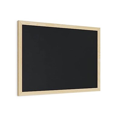 U Brands Chalkboard 18 x 24 Inches Light Birch Wood Frame 310U0001