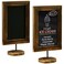 MyGift Chalkboard Signs127 Inch Mini Chalkboard Signs for TablesSmall Kitchen Countertop Memo BoardOffice Products Framed Tabletop Chalkboard Sign with StandWedding Table SignSet of 2