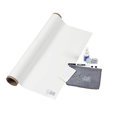 Think Board Premium Whiteboard Sticker 2x3 Dry Erase Wall Decal Removable Peel Stick Whiteboard for Office Classroom Home or Desk StainProof Reusable Easy to Install