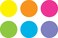 Spot On Teacher Created Resources Dry Erase Desktop Writing Spots Bright Circles 7 TCR77551