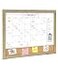 TORASO Dry Erase Calendar Whiteboard for Wall Small Combination Magnetic Dry Erase White Board Bulletin Board 13 x 17 Rustic Brown Frame CalendarCork Combo BoardRB3343