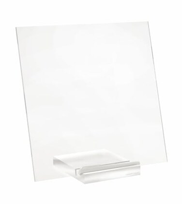 RUSSELLHAZEL russellhazel Acrylic Dry Erase Board and Marker Memo Tablet for Desktop with Stand Clear Acrylic 12 x 6 x 115 31384
