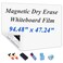 Jumuboard SelfAdhesive Dry Erase Whiteboard Sticker 9448 x 4724 Magnetic Receptive White Board Wall Film No Ghosting Easy Write Clean Peel Stick for Office Home ClassroomIncl Accessories