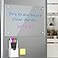 RR RAXMIN Acrylic Note Board Refrigerator Dry Erase Board Magnetic Clear 15x11 Includes 4 Dry Erase Markers