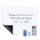 Warasee Small SelfAdhesive Whiteboard Sticker 12 x 18 Magnet Receptive Dry Erase Wall Decal No Ghosting Memo Board for Kitchen Cabinet Locker Desk Peel Stick to Do List