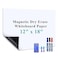 Warasee Small SelfAdhesive Whiteboard Sticker 12 x 18 Magnet Receptive Dry Erase Wall Decal No Ghosting Memo Board for Kitchen Cabinet Locker Desk Peel Stick to Do List