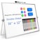 Grtard Dry Erase Magnetic White Board 16x12 DoubleSided Desktop Whiteboard with Stand Portable Small Whiteboard Set Dry Erase Board for toDo Lists Planning Office Home