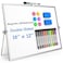 Grtard Dry Erase Magnetic White Board 16x12 DoubleSided Desktop Whiteboard with Stand Portable Small Whiteboard Set Dry Erase Board for toDo Lists Planning Office Home
