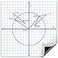 Scribbledo Jumbo Magnetic Coordinate Plane 27 x 27 White Board Dry Erase Graph Grid Board XY Coordinate Plane Grid Whiteboard Math Teacher Supplies