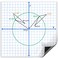 Scribbledo Jumbo Magnetic Coordinate Plane 27 x 27 White Board Dry Erase Graph Grid Board XY Coordinate Plane Grid Whiteboard Math Teacher Supplies