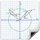 Scribbledo Jumbo Magnetic Coordinate Plane 27 x 27 White Board Dry Erase Graph Grid Board XY Coordinate Plane Grid Whiteboard Math Teacher Supplies