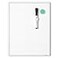 U Brands Contempo Magnetic Small Whiteboard 11 x 14 White Modern Frame Mini White Board for Students Fridge and Locker Dry Erase Board Includes Marker Magnet